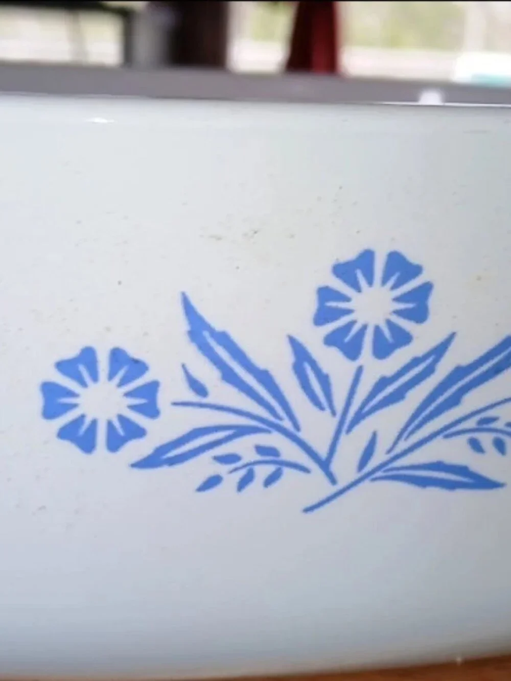 Vintage RARE Antique Collectale Corning Ware Blue Corn Flower Casserole Dish P-1